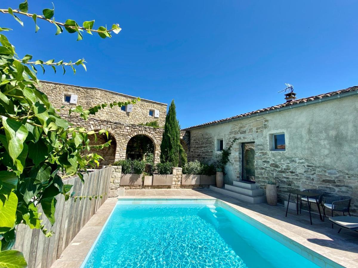 La Maison Des Vendangeurs - Table D'Hotes Le Soir Du Jeudi Au Dimanche- Jacuzzi - Balneo Spa - Acces Piscine Pour Toutes Les Chambres Sauf Studio Coquet- Piscine De Mai A Mi-Octobre Martignargues Exterior foto